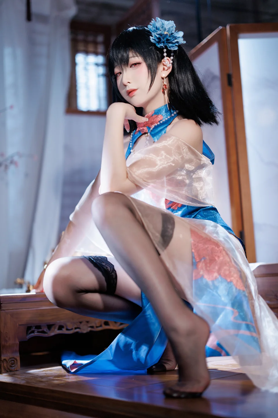 封疆疆v - 碧蓝航线·建武 旗袍 [36P-514MB] tg@simisebaisi 【丝足阁】019.webp